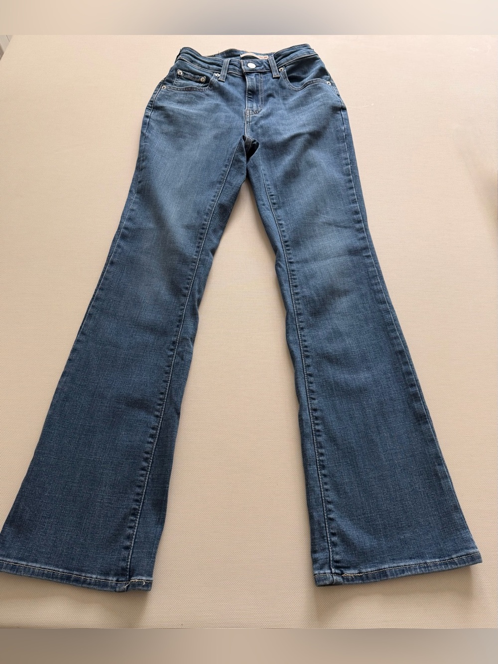 Levi's Women's Blue Flare Jeans - Mid Wash